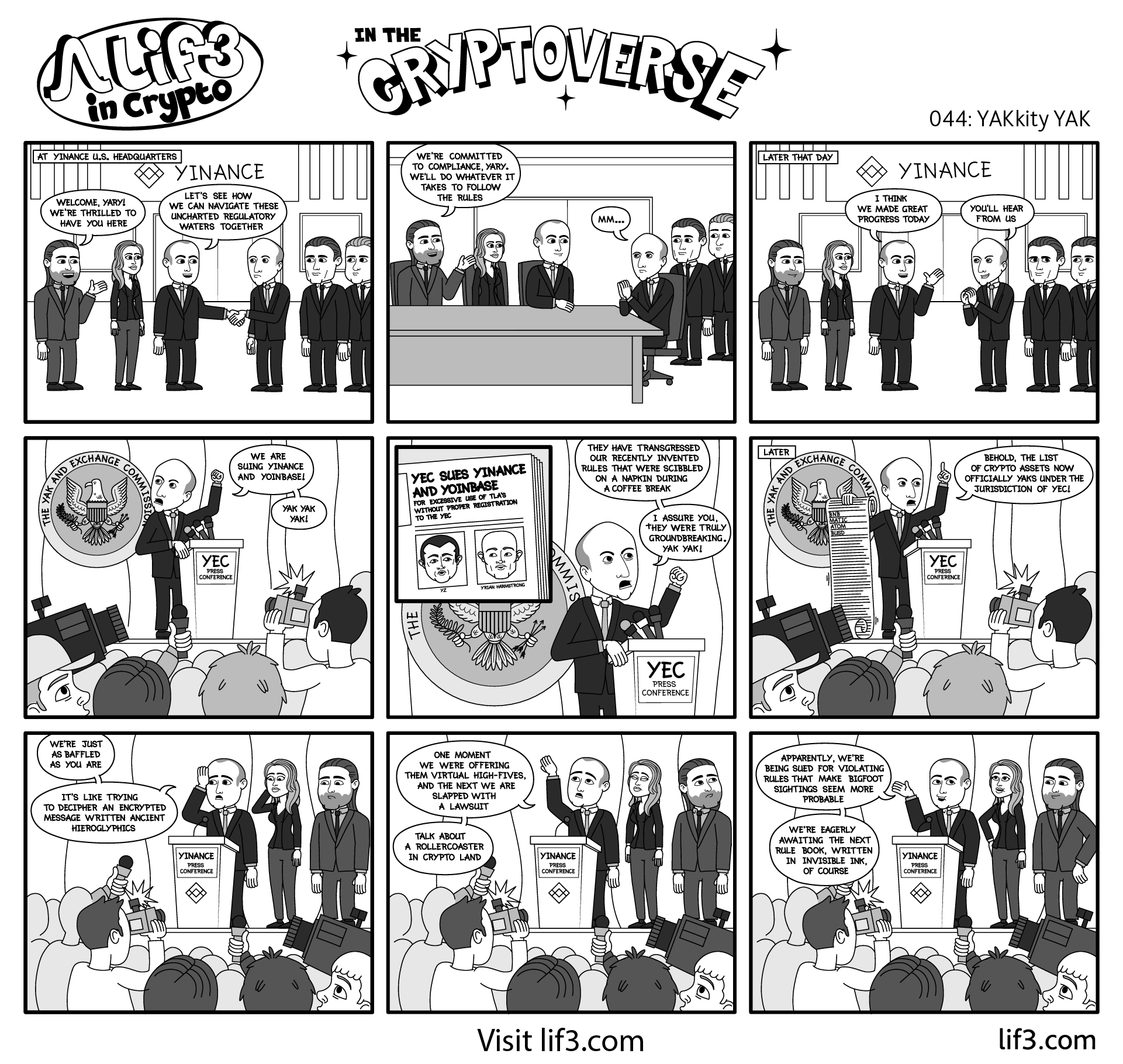 Lif3 in Crypto comic, episode 44